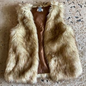 Girls Faux Fur Vest